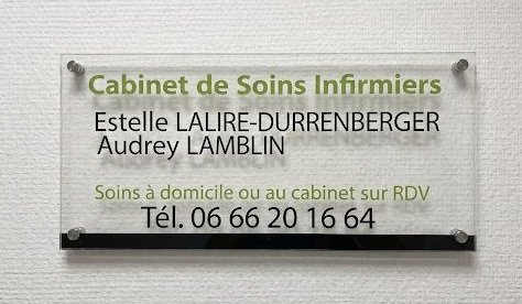Plaque du cabinet infirmier